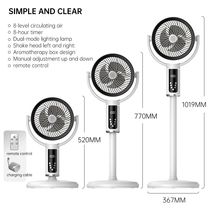 E2 Smart Remote-Controlled Fan with Light
