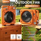 E5 Portable oscillating fan with LED light
