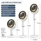 E3 Kabelloser Standventilator | Smart Touch, 16 Std. Akku, Fernbedienung