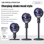 E1 Kabelloser Standventilator | Ultra Leise 29dB, 12 Std. Akku, Fernbedienung