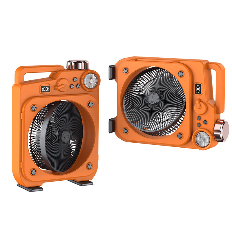 E5 Portable oscillating fan with LED light
