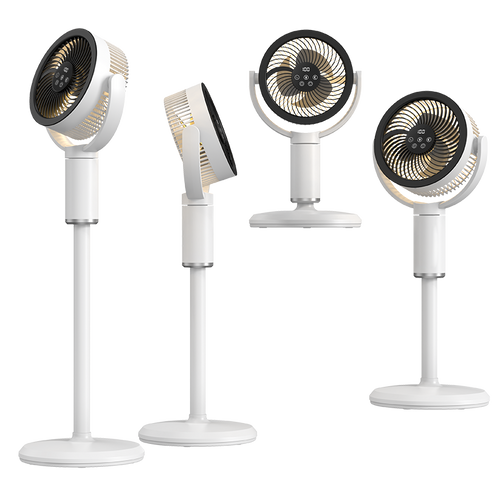 Ventilateur sur pied sans fil E3 | Tactile intelligent, batterie 16h, télécommande