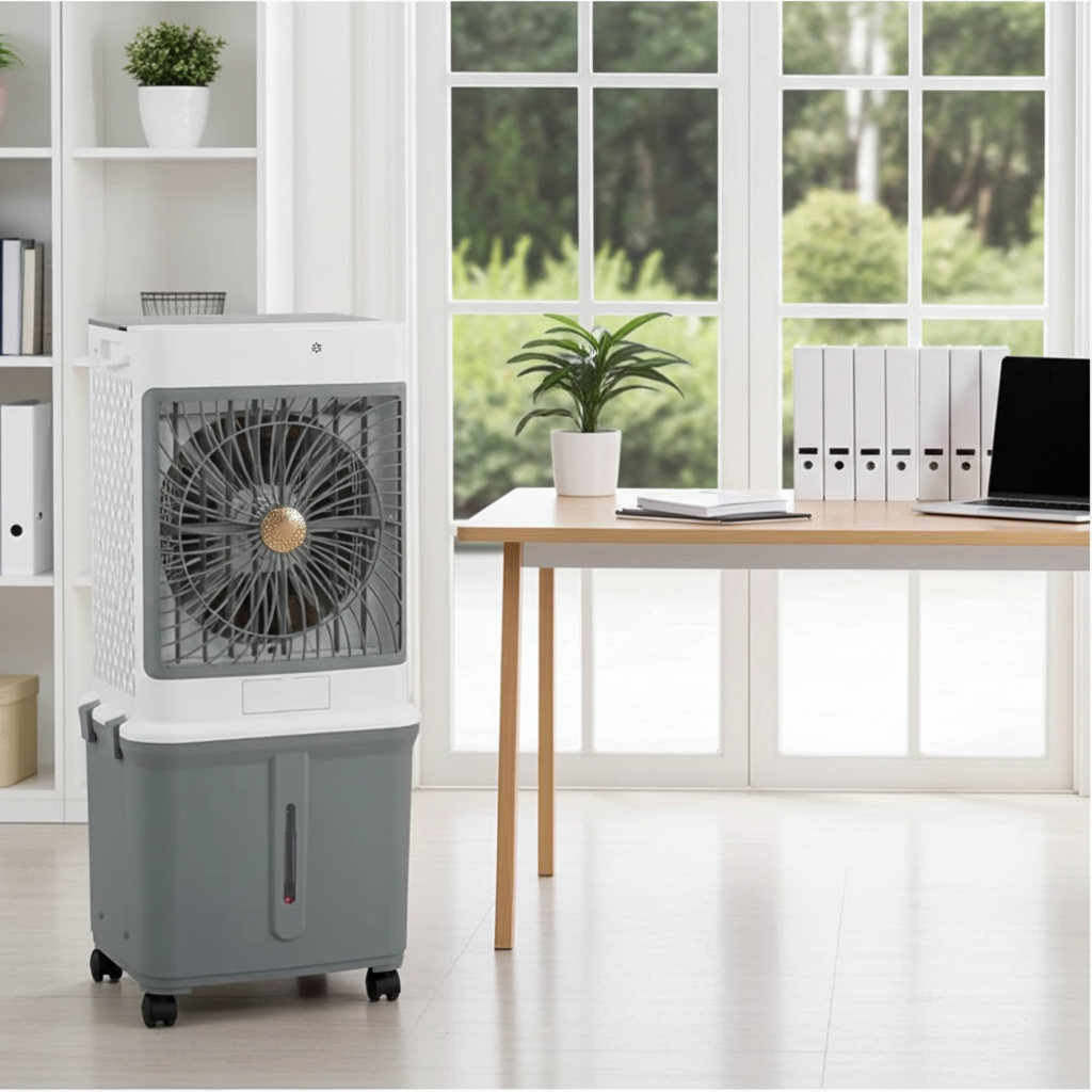W4 Air Cooler | 32L Big Tank, 3-Speed, Remote Control, Super Cooling