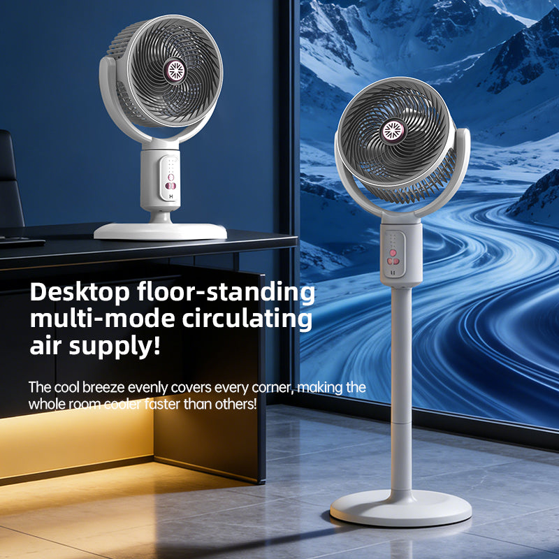 E1 Kabelloser Standventilator | Ultra Leise 29dB, 12 Std. Akku, Fernbedienung