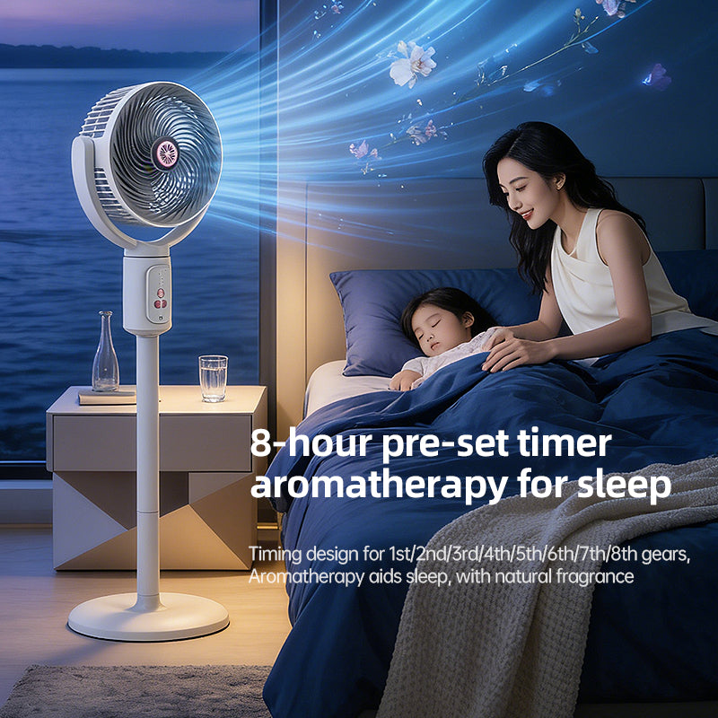 E1 Floor-standing Fan Timer-equipped Rotatable