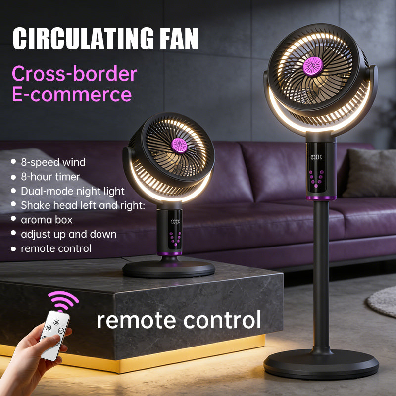 E2 Smart Remote-Controlled Fan with Light