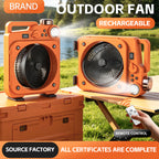 E5 Portable oscillating fan with LED light