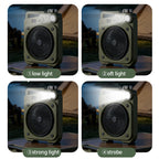 E5 Portable oscillating fan with LED light