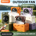 E5 Portable oscillating fan with LED light