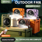 E5 Portable oscillating fan with LED light