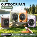 E5 Portable oscillating fan with LED light