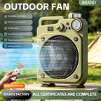 E5 Portable oscillating fan with LED light