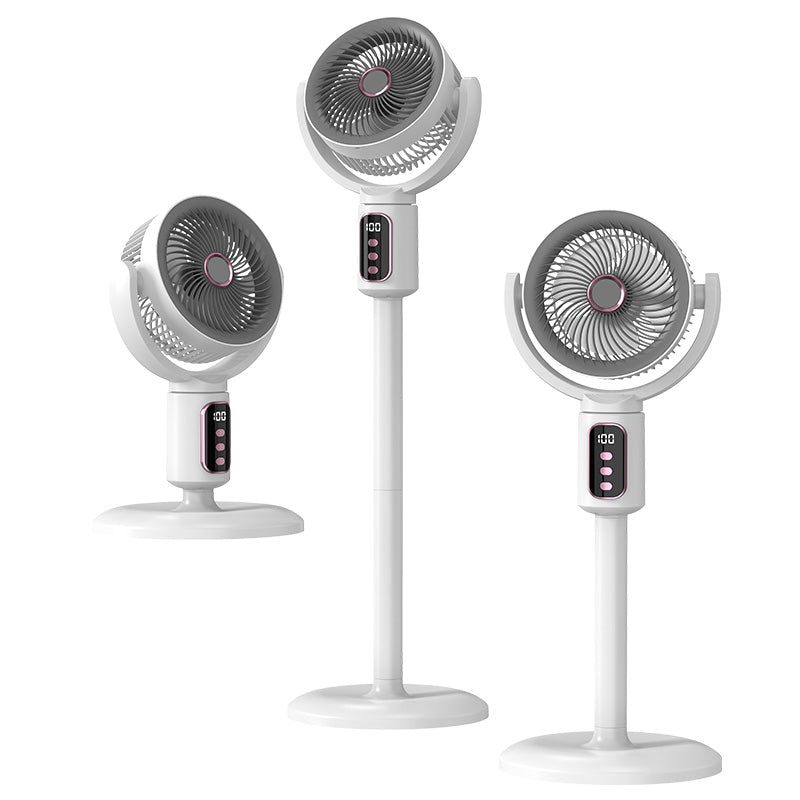 F1 Kabelloser Standventilator | 35dB Ultra Leise, 5-Stufen, Fernbedienung, 1kg