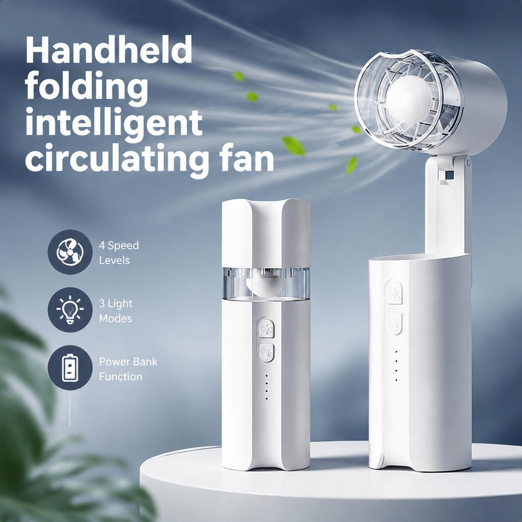 W11 Mini Portable Foldable Handheld Fan for Outdoor Use