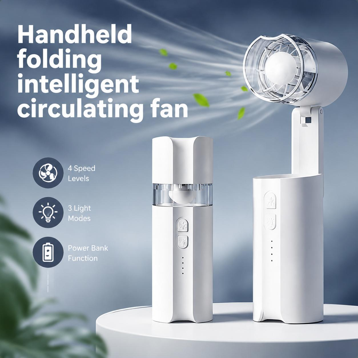 W11 Mini Portable Foldable Handheld Fan for Outdoor Use