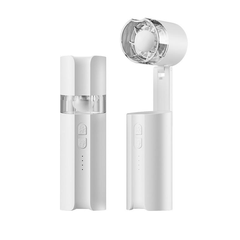 W11 Faltbarer Handventilator | 188g, 4 Geschwindigkeiten, LED-Licht, USB wiederaufladbar