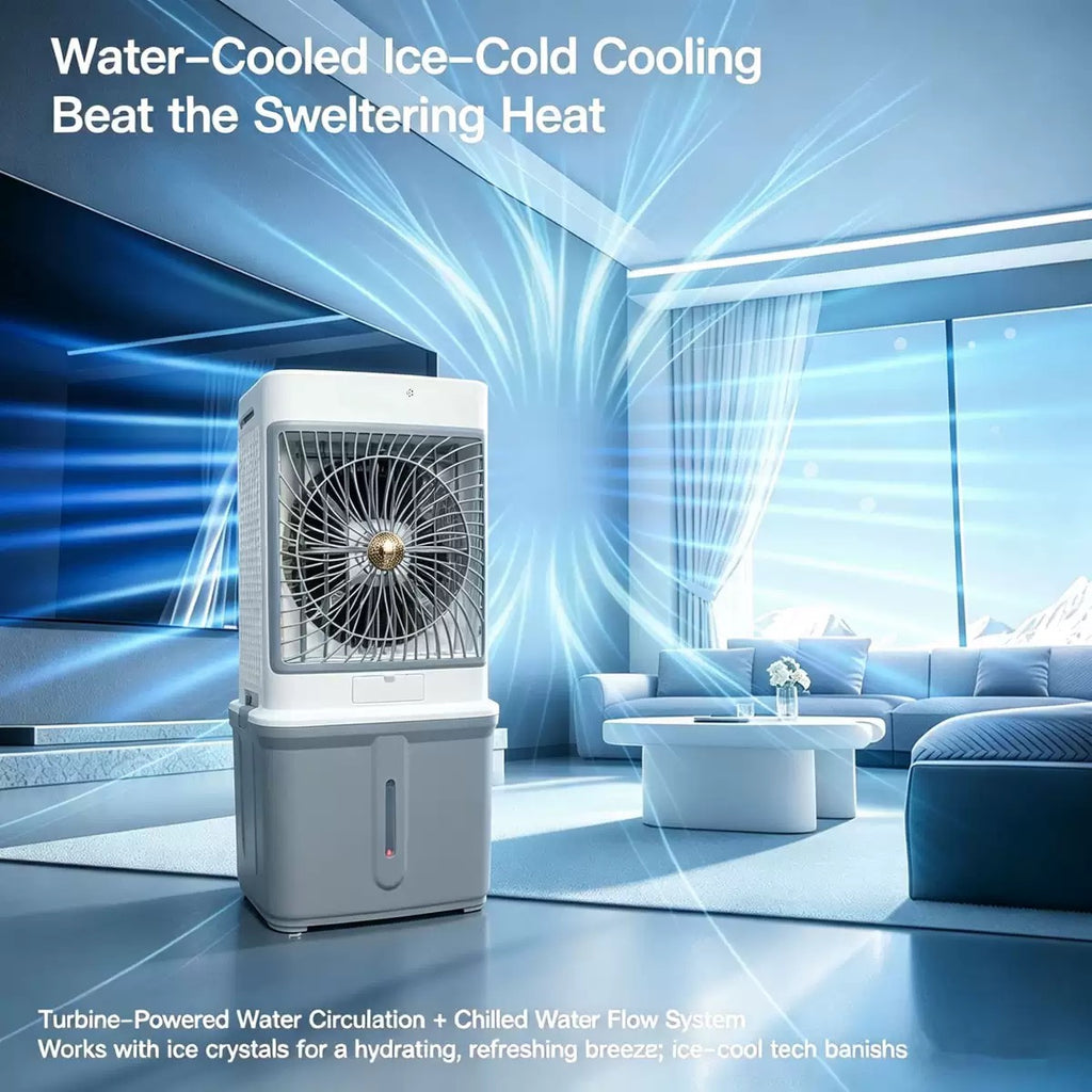 W4 Air Cooler | 32L Big Tank, 3-Speed, Remote Control, Super Cooling