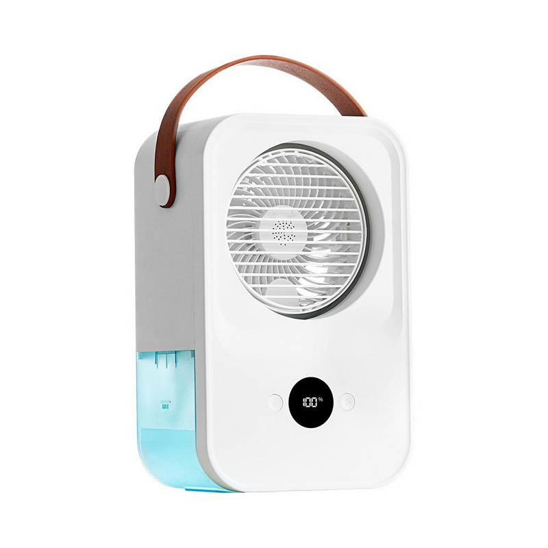 W5 Tragbarer Luftkühler | Sprühnebel, 3 Geschwindigkeiten, Fernbedienung, USB-aufladbar