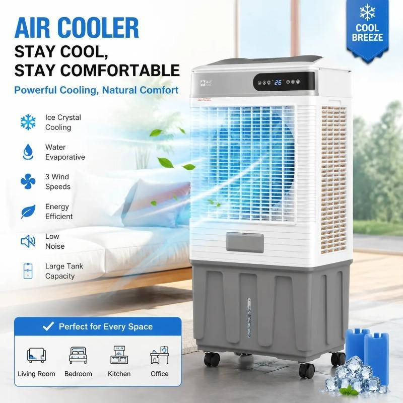 W6 Large Industrial-grade Air Cooler with Super-strong Cooling