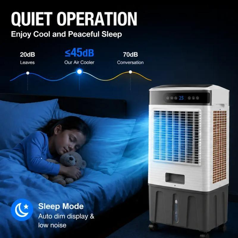 W6 Large Industrial-grade Air Cooler with Super-strong Cooling
