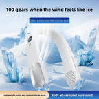 W7 Tragbarer Nackenventilator | 246g, 360° Kühlung, 35dB Ultra Leise, 6 Std. Akku