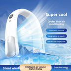 W7 Tragbarer Nackenventilator | 246g, 360° Kühlung, 35dB Ultra Leise, 6 Std. Akku