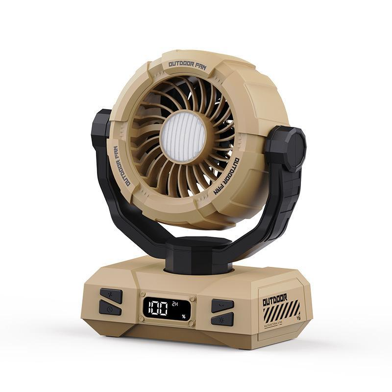 W8 Multifunctional Outdoor Camping Fan with Light and Long Battery Life Air Cooler
