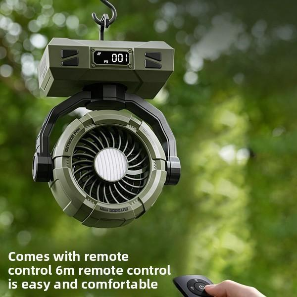 W8 Multifunctional Outdoor Camping Fan with Light and Long Battery Life Air Cooler