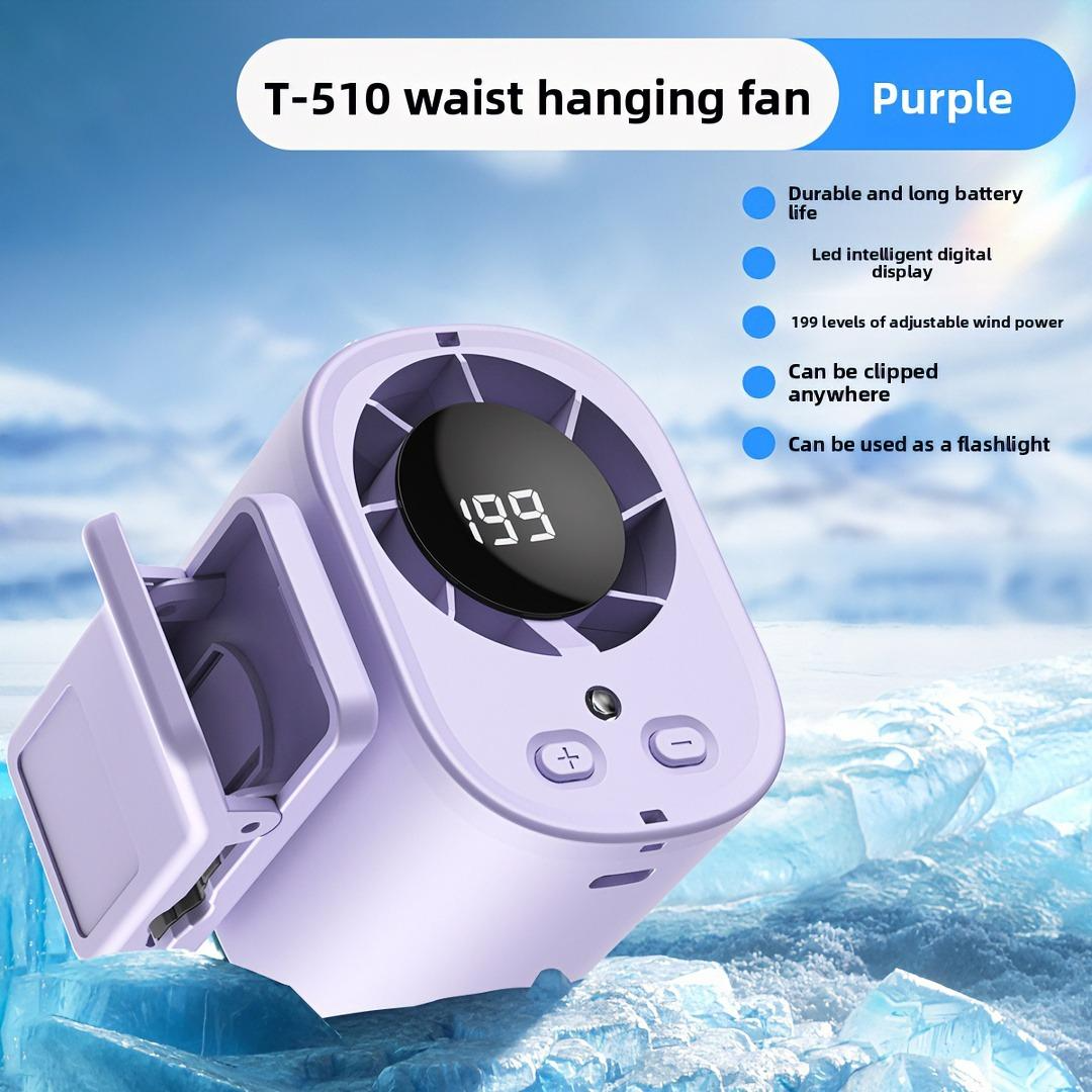 W10 Portable Mini Fan  Outdoor USB Rechargeable Wearable