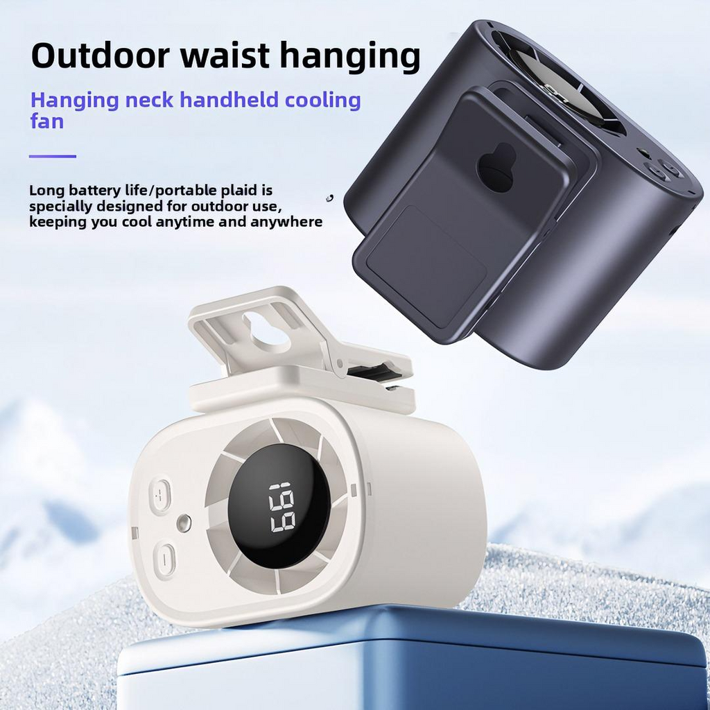 W10 Portable Mini Fan  Outdoor USB Rechargeable Wearable