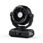 W8 Outdoor Camping-Ventilator | LED-Licht, 8 Stunden Akkulaufzeit, Fernbedienung, kabellos